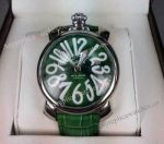 High quality Copy GaGa Milano Italy Watch Green